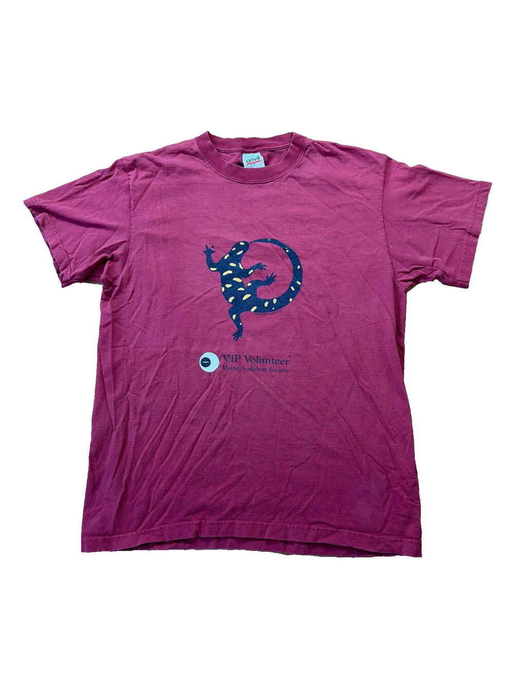 Vintage Red Salamander T Shirt Liberty Graphics T Shirt Size Large Anvil Red Bar